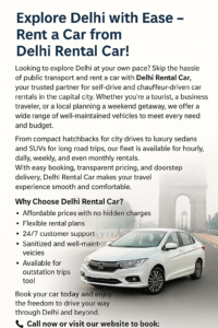 Read more about the article Explore Delhi with Ease – Rent a Car from Delhi Rental Car!